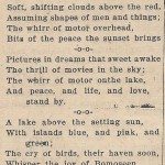 Poem of Sunset at Bomoseen July 25, 1940